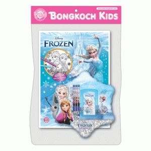 FROZEN สมุดระบายสีและเกมแสนสนุก SPARKLE & LIGHT + ชุดเครื่องเขียน